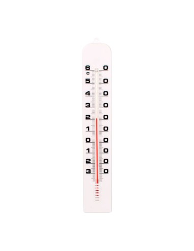 Termómetro de plástico blanco 41 cm sin mercurio