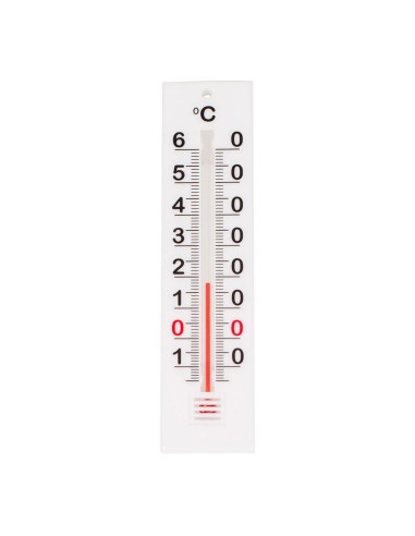 Weißer Plastikthermometer 10 cm ohne Quecksilber