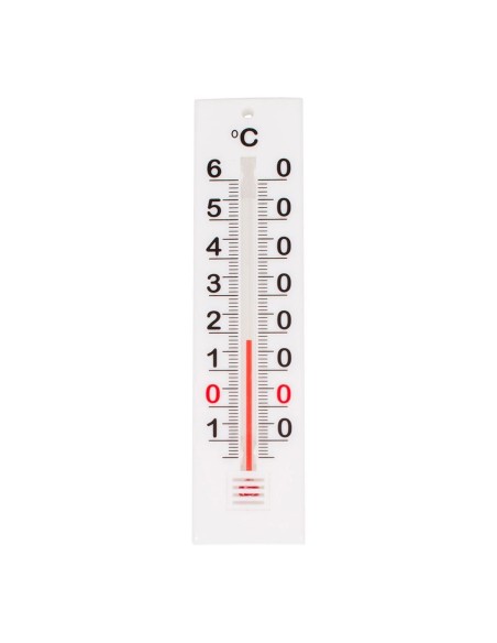 Weißer Plastikthermometer 10 cm ohne Quecksilber