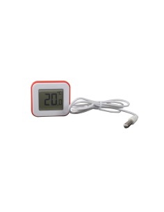 Elektronischer Thermometer mit 1 m Sensor, rot für Innen-/Außenbereich