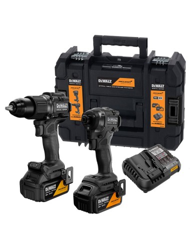Impact Drill and Screwdriver Kit 18 V with Batteries