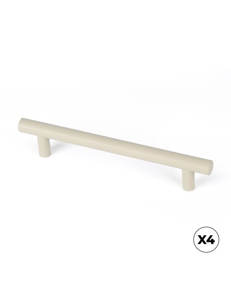 Drawer Handle Type Lever Stainless Steel 128 mm Beige