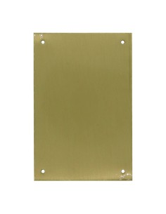Plaque aveugle en laiton satiné 80 x 120 mm