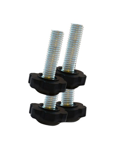 Nivelador de Pomo ABS Preto M10 Diâmetro 25 mm 2,5 cm