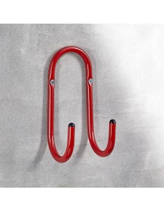 Double Covered Hook with Red Tube 10 mm 80 kg