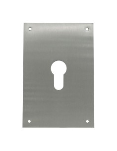 Placa bocallave pera inoxidable 80 x 120 mm