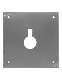 Placa bocallave inoxidable 80 x 80 mm modelo PLP14