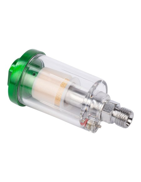 Mini compressed air filter ¼ inch steel