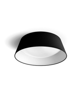 Plafond intérieur LED 14 W 1100 lm 3000 K noir ø34 cm