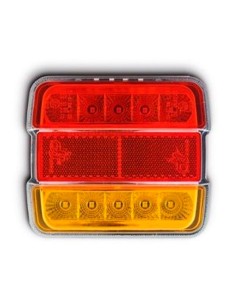 Square LED Rear Marker 12V IP65 with 10 LEDs