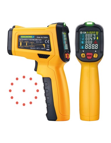 Digitales Infrarot-Thermometer mit Laser und Farbdisplay