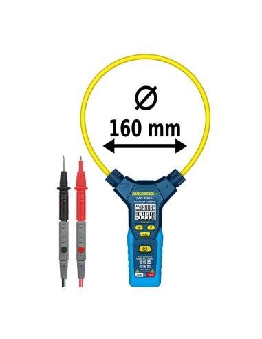 Digitale flexible Amperagemesszange PAN 3000A+ mit hintergrundbeleuchteter LCD-Anzeige