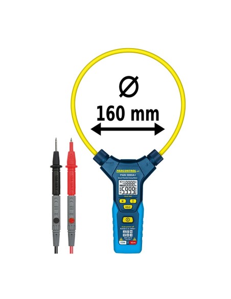 Digitale flexible Amperagemesszange PAN 3000A+ mit hintergrundbeleuchteter LCD-Anzeige