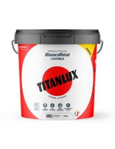 Stretched white total acrylic paint 14 l interior exterior
