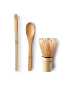 Set tradicional de té matcha bambú 3 piezas