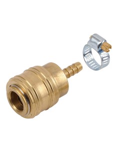 Universeller Messing-Männchen-Stecker mit Schlauchschelle