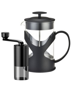 French Press coffee grinder and maker kit