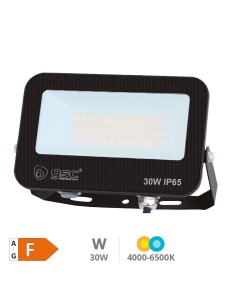Projetor LED de alumínio 30W IP65 Preto