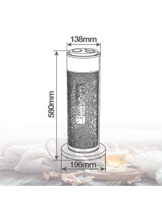 Vertical ceramic electric heater 2000 W 2