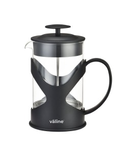 Glass tempered French press coffee maker with handle and lid for 8 cups