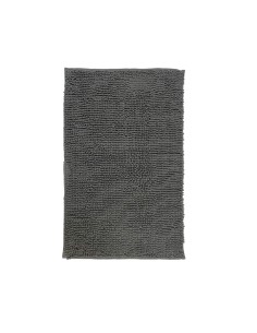 Graue Chenille-Badematte 40x60 cm