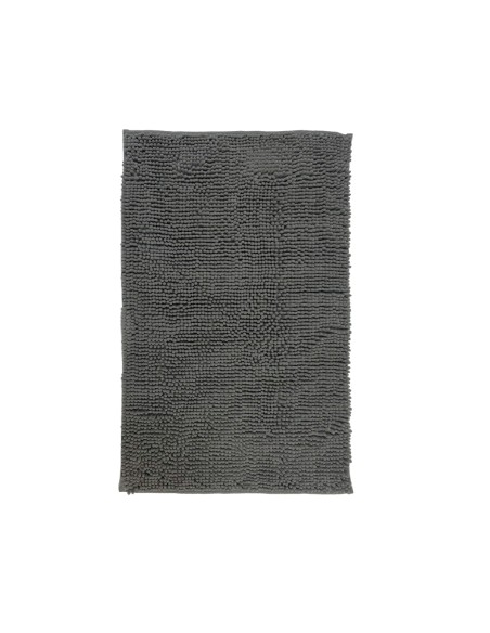 Graue Chenille-Badematte 40x60 cm