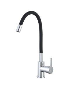 Robinet d'évier flexible en silicone 22 mm noir mat