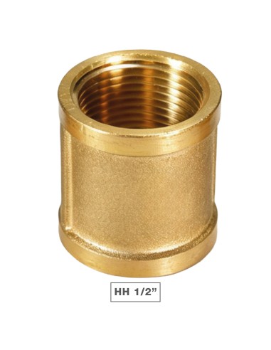 Messingmuffe IG-IG 1/2" - 10 St./Karton