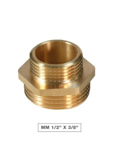 Reduzierte Gegenmutter AG-AG 1/2"x3/8" - 10 St./Karton