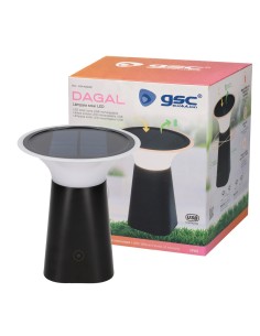 Lámpara solar LED recargable USB 100lm 3000K 2
