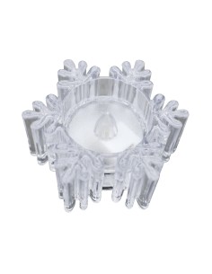 LED decorative candle snowflake 3xLR1130 warm light