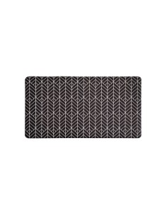 PVC Kitchen Rug 44x71cm Black/White