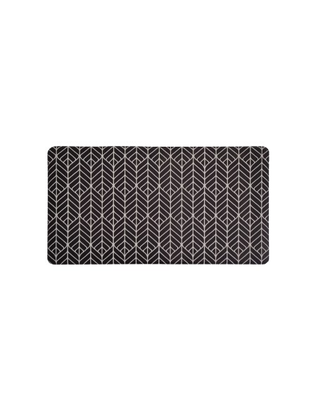 PVC Kitchen Rug 44x71cm Black/White