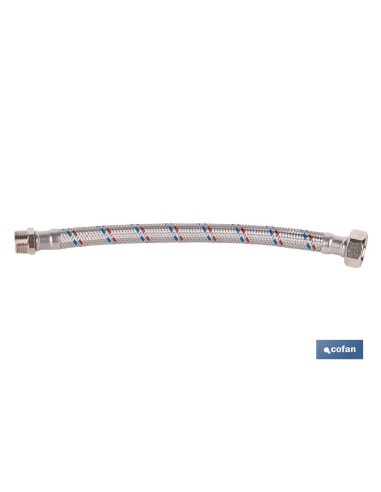Conexión flexible inoxidable DN13 para termo 30 cm