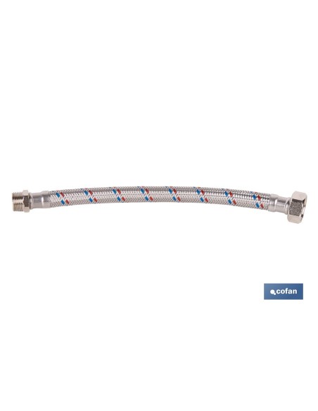 Conexión flexible inoxidable DN13 para termo 30 cm
