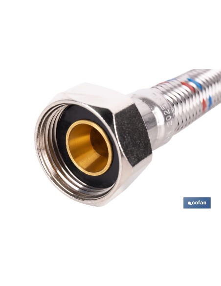 Conexión flexible inoxidable DN13 para termo 30 cm