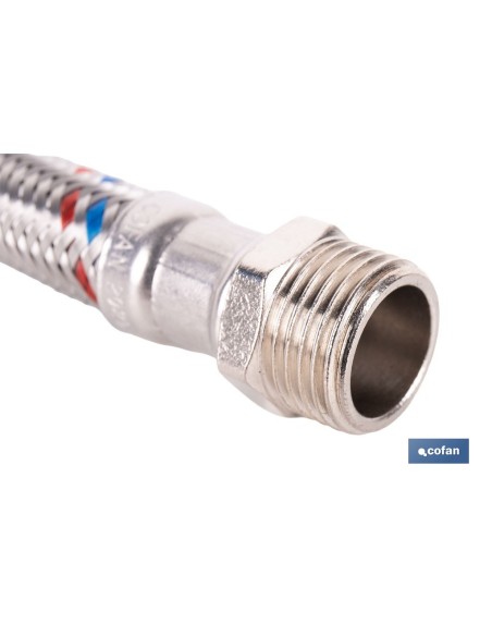 Conexión flexible inoxidable DN13 para termo 30 cm