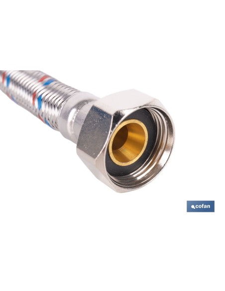 Conexión flexible inoxidable DN13 para termos de 40 cm