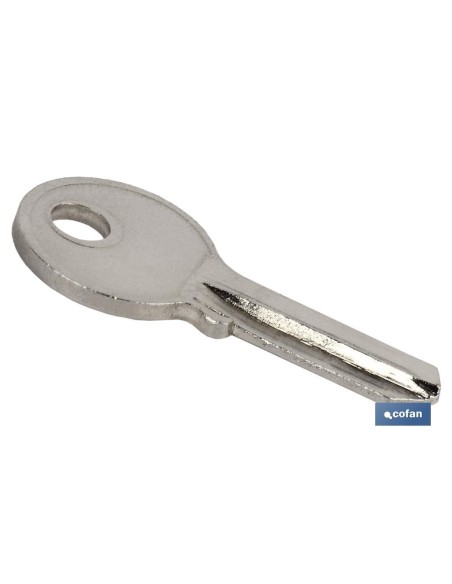Clé brute de serrure 25 mm compatibilité modèles 10403108-10403126