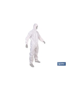 Blouson de protection chimique type 5 et 6 blanc taille XXL 2