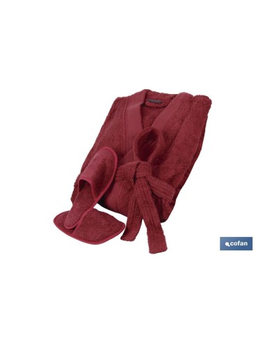 Burdeos Bathrobe 500gr Long Sleeve Size L