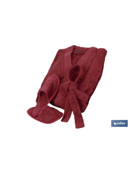 Burdeos Bathrobe 500gr Long Sleeve Size L