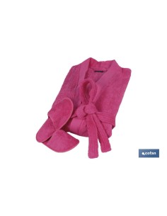 Fuchsia Bathrobe 500g/m² Long Sleeve Size M 2