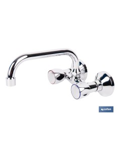 Wandmixer-Spülbeckenkran 11 cm Achsenabstand 2