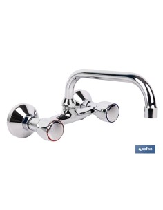 Wandmischgriff Küchenherd 15 cm 17,2 l/min 2