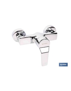 Chave de ducha monomando em aço inoxidável cor inox 40 mm