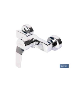 Chave de ducha monomando em aço inoxidável cor inox 40 mm 2