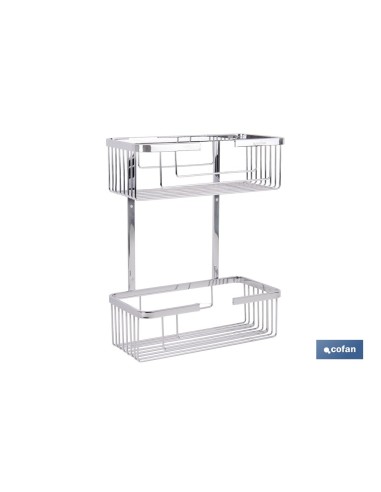 Panier de douche double en acier inoxydable 304