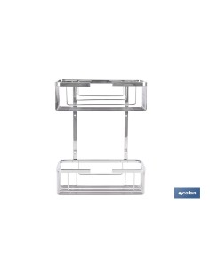 Panier de douche double en acier inoxydable 304 2