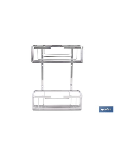Panier de douche double en acier inoxydable 304